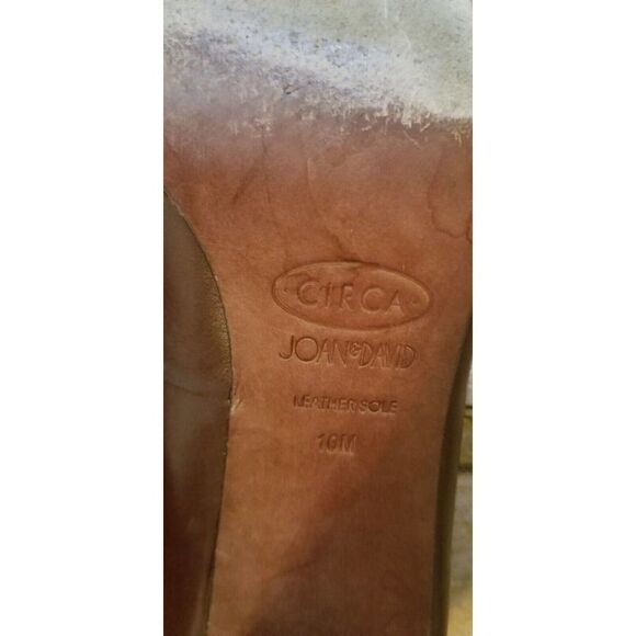 Circa Joan & David Women SlipOn Pumps Shoes 10M leather upper Brown - Picture 4 of 10